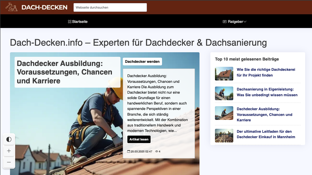 Dach Decken