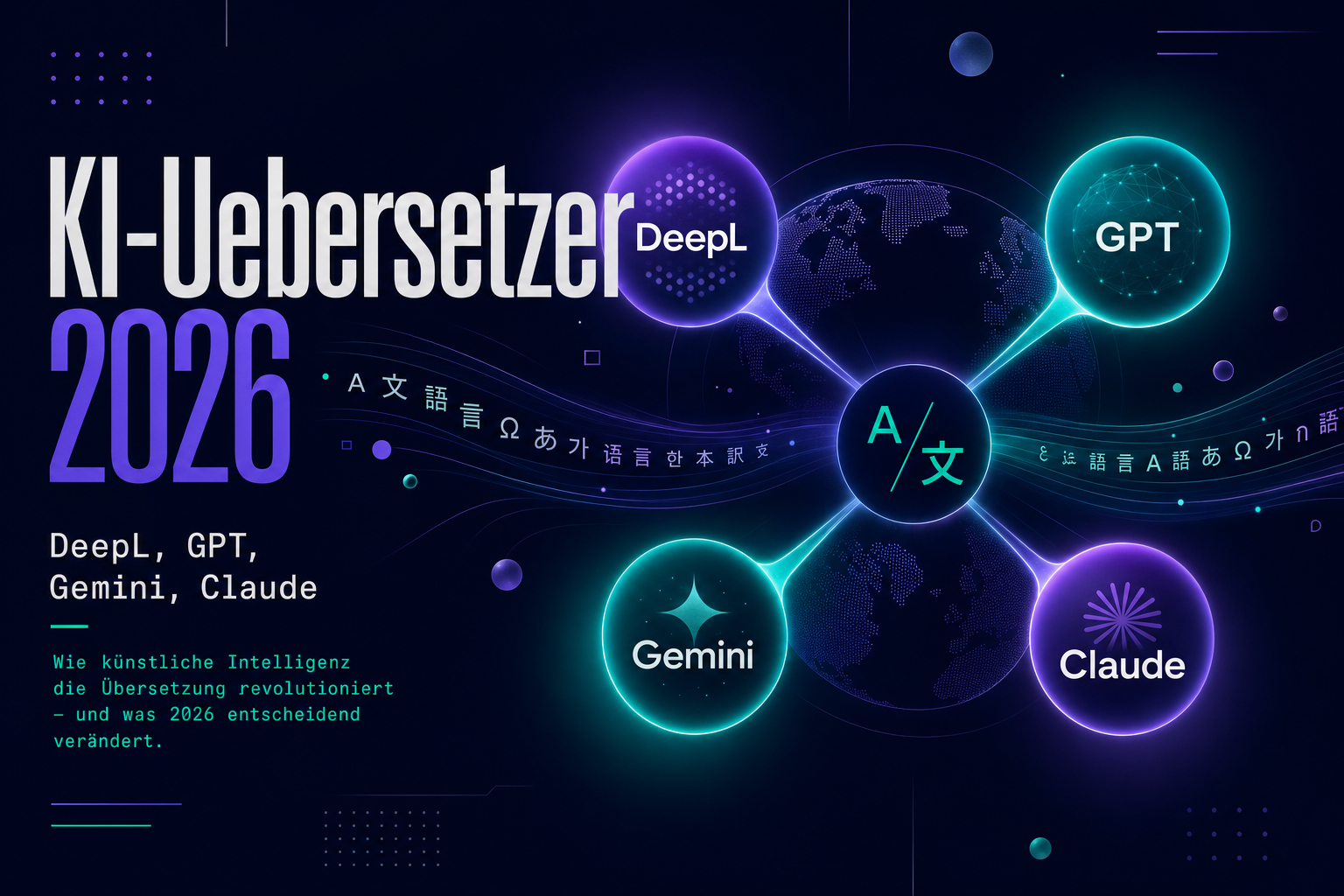 KI-Übersetzer 2026: DeepL Pro, GPT-5.4, Gemini und Claude im Praxis-Test