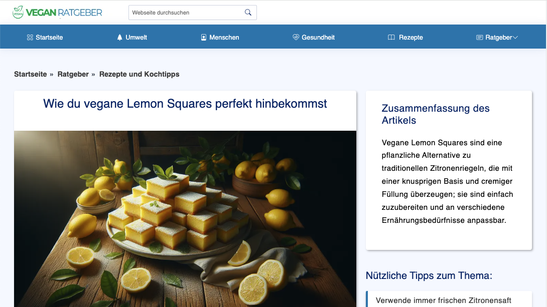 Vegan Ratgeber