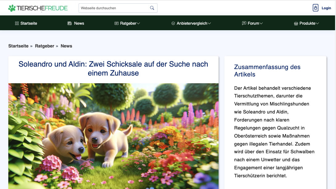 Tierische Freude