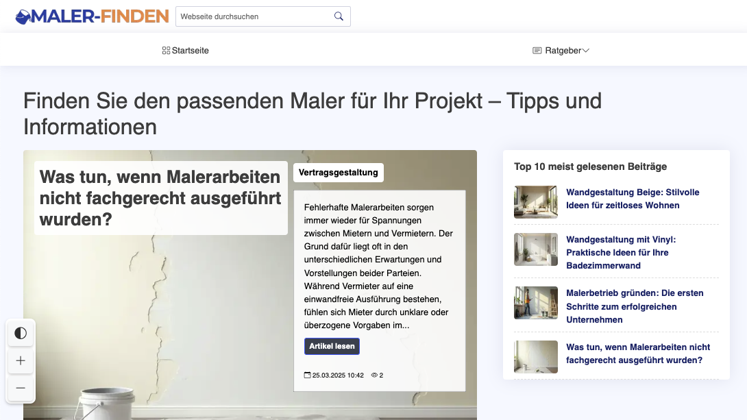 Maler Finden