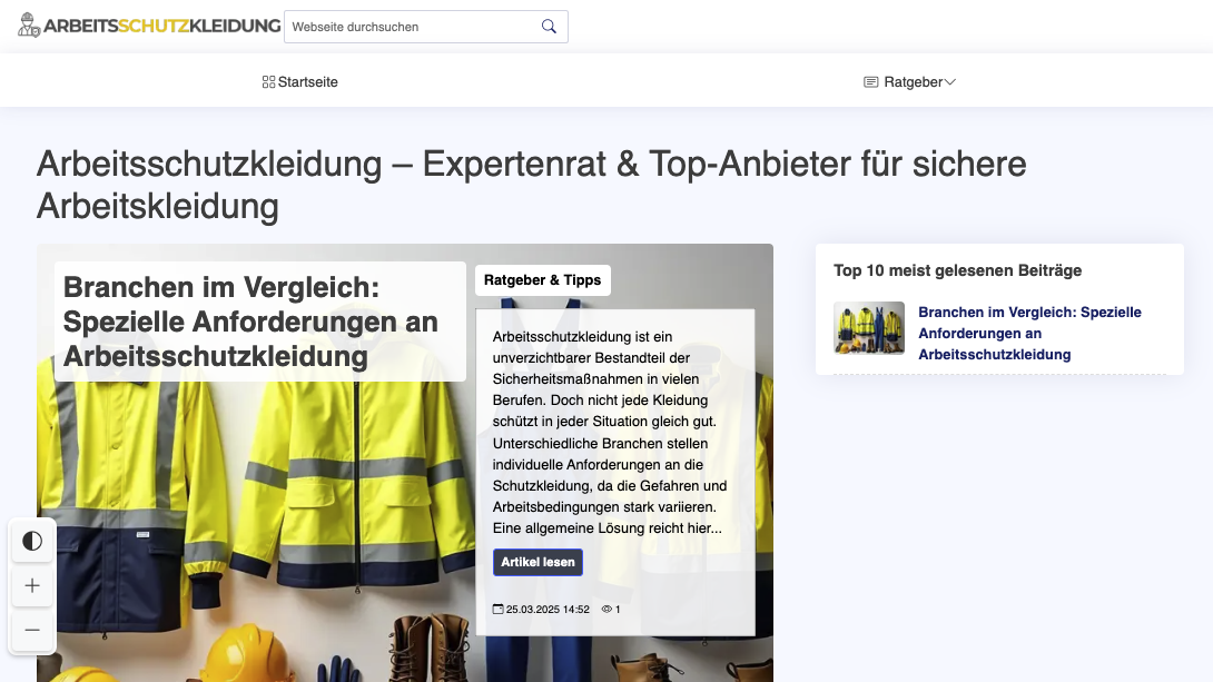 Arbeitsschutzkleidung.info
