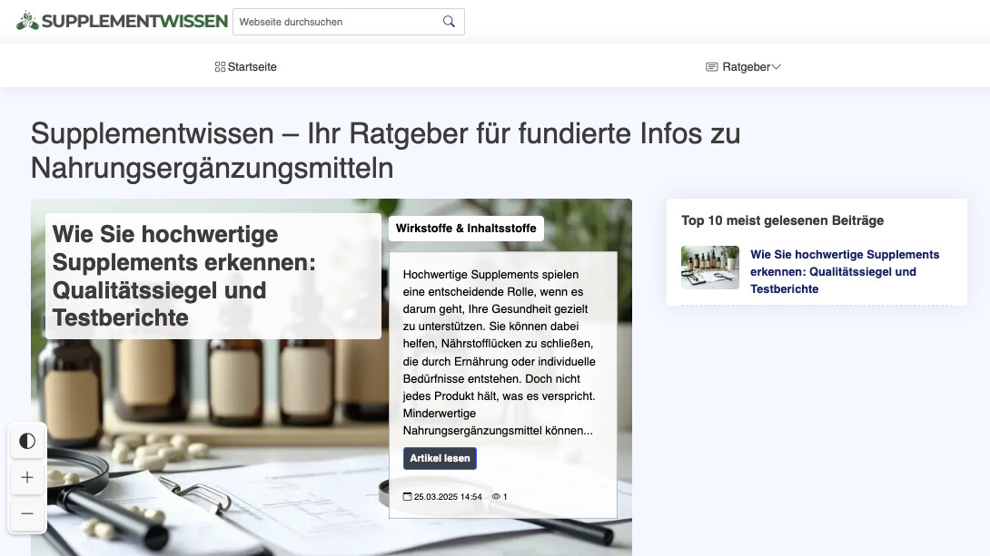 Supplement Wissen