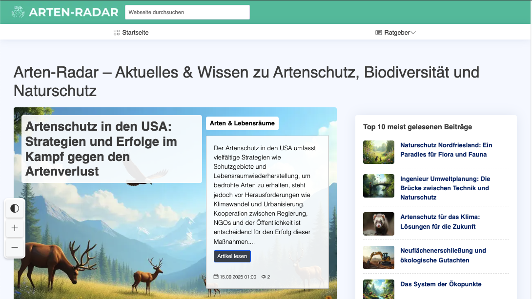 Arten-Radar